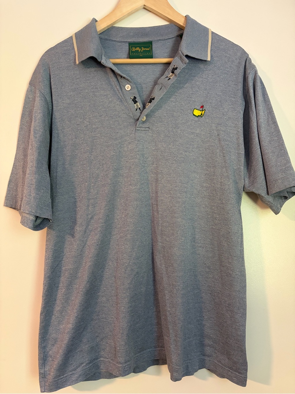 Bobby Jones Collection Masters Logo Cotton Polo – Made in Italy – Men’s Medium